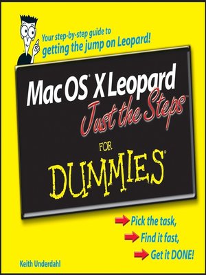 cover image of Mac OS X Leopard Just the Steps For Dummies
